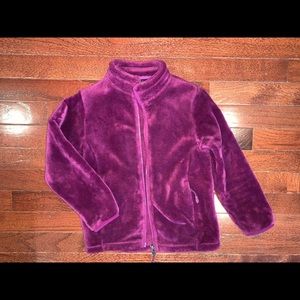 Beautiful plush purple jacket, Girls XS, 5/6